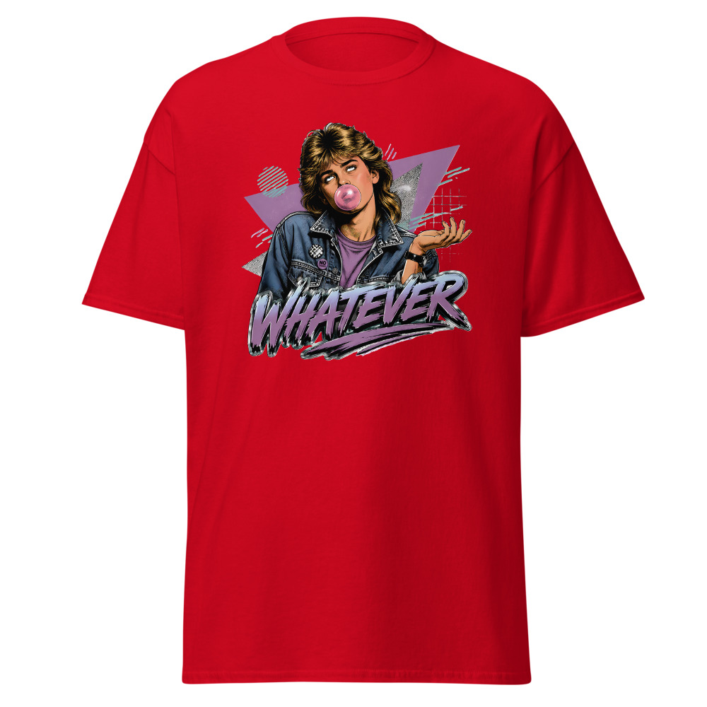Funny 80s Teen T-Shirt | Whatever Retro 80s Slang Deadpan Tee - Image 10