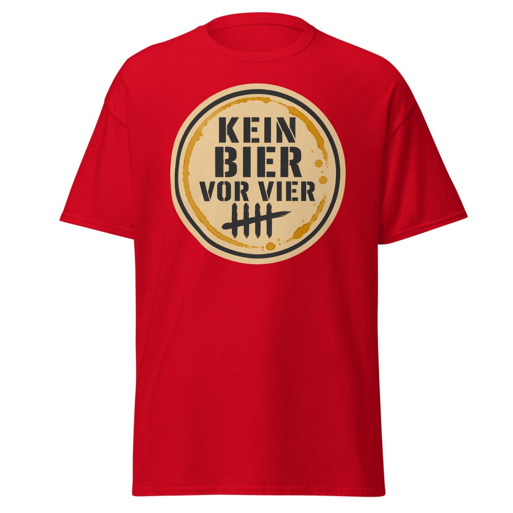 Retro Oktoberfest T-Shirt | Kein Bier Vor Vier German Beer Mat Tee - Image 12