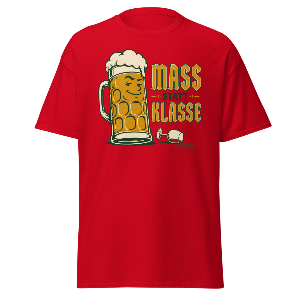 Vintage Oktoberfest T-Shirt | Mass Statt Klasse German Beer Pun Tee - Image 12