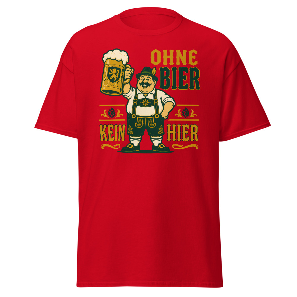 Retro Oktoberfest T-Shirt | Ohne Bier Kein Hier German Beer Fest Tee - Image 12