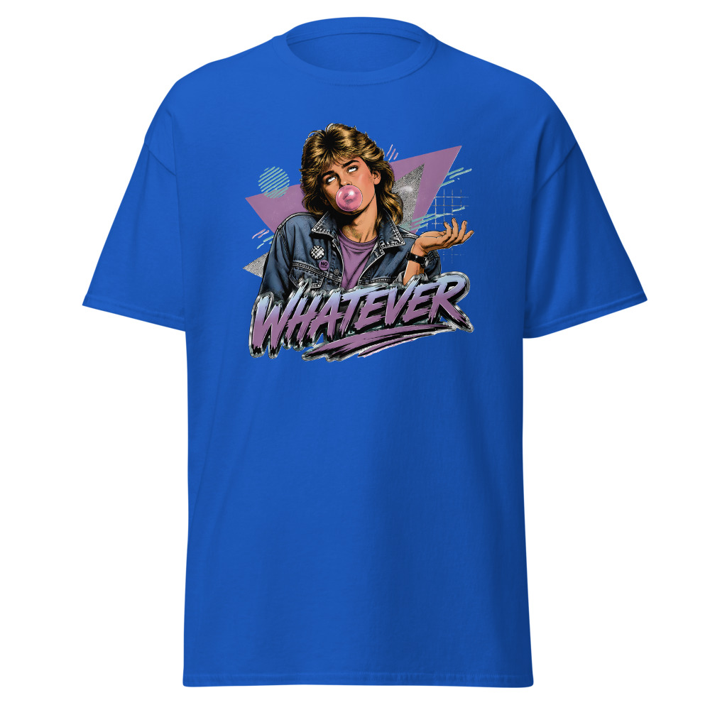 Funny 80s Teen T-Shirt | Whatever Retro 80s Slang Deadpan Tee - Image 11