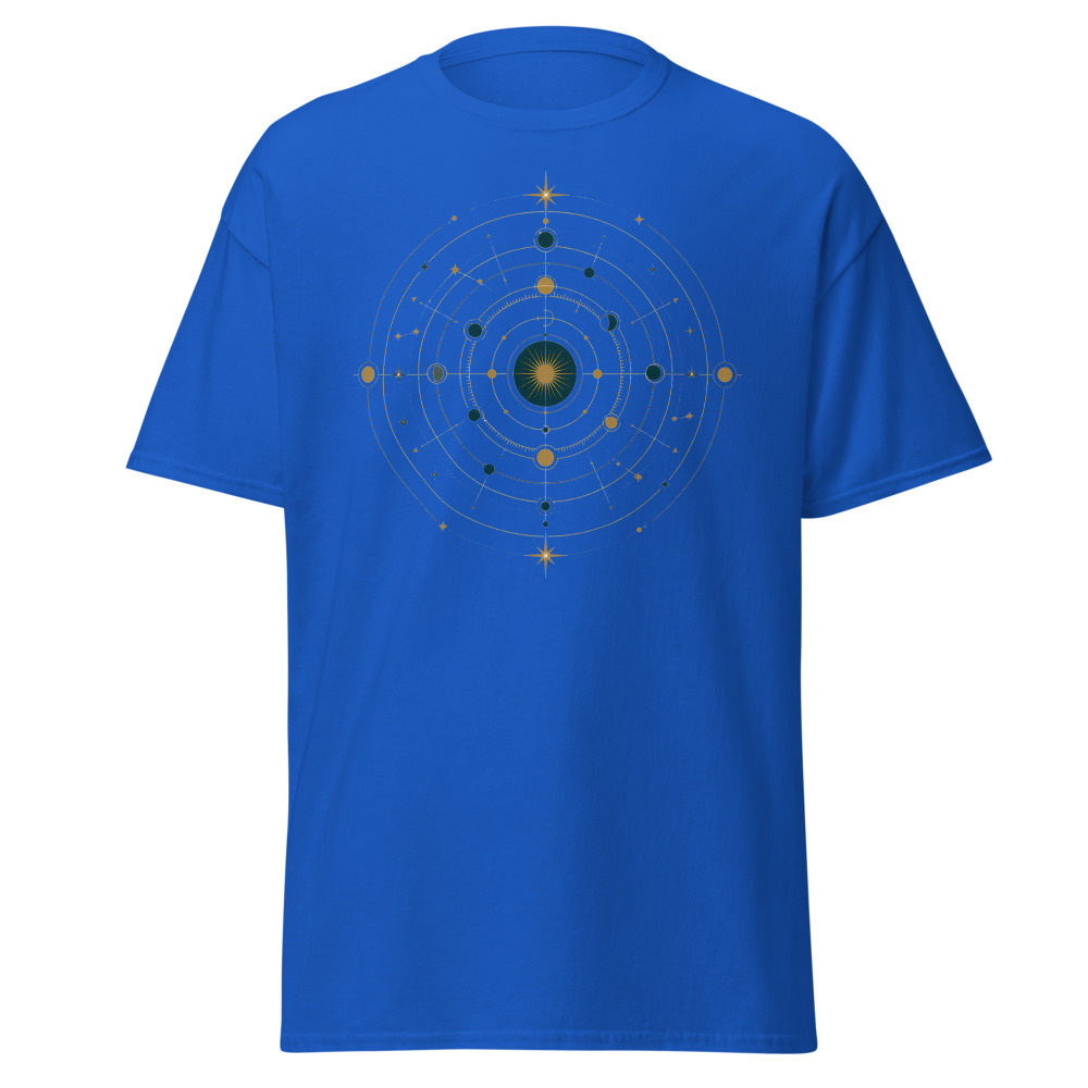 Celestial Astrolabe T-Shirt | Retro Constellation Orbit Diagram Tee - Image 12