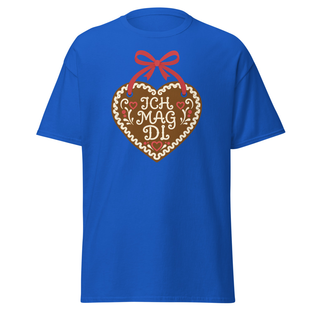 Retro Oktoberfest T-Shirt | Ich Mag Di Gingerbread Heart Folk Tee - Image 5