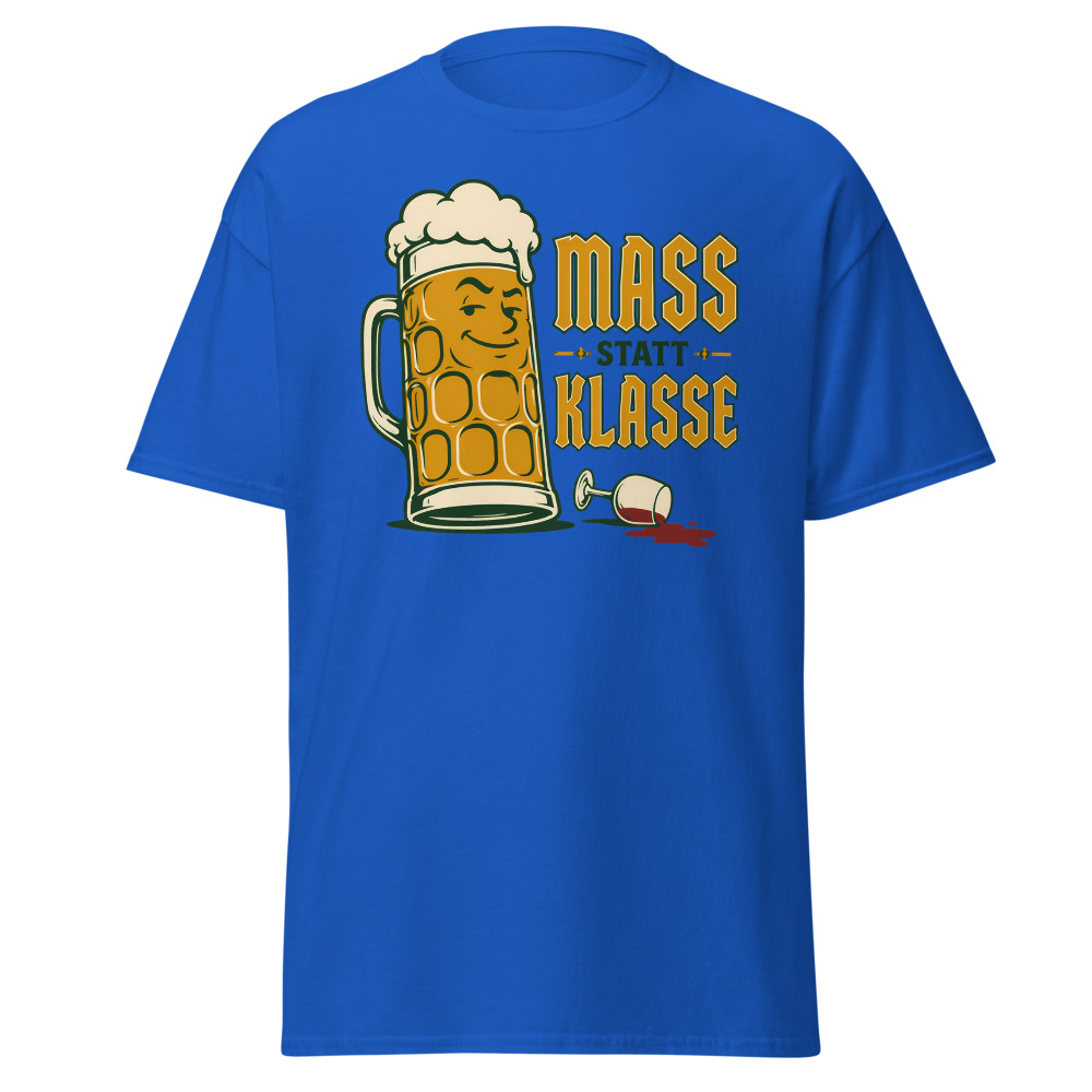 Vintage Oktoberfest T-Shirt | Mass Statt Klasse German Beer Pun Tee - Image 5
