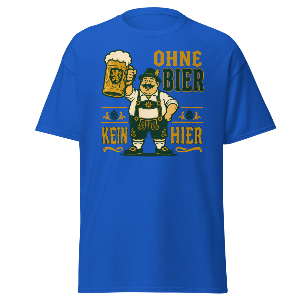 Retro Oktoberfest T-Shirt | Ohne Bier Kein Hier German Beer Fest Tee - Image 5