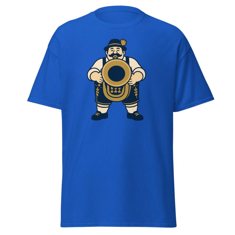 Retro Oktoberfest T-Shirt | Oompah Brass Band Tuba Player Tee - Image 5