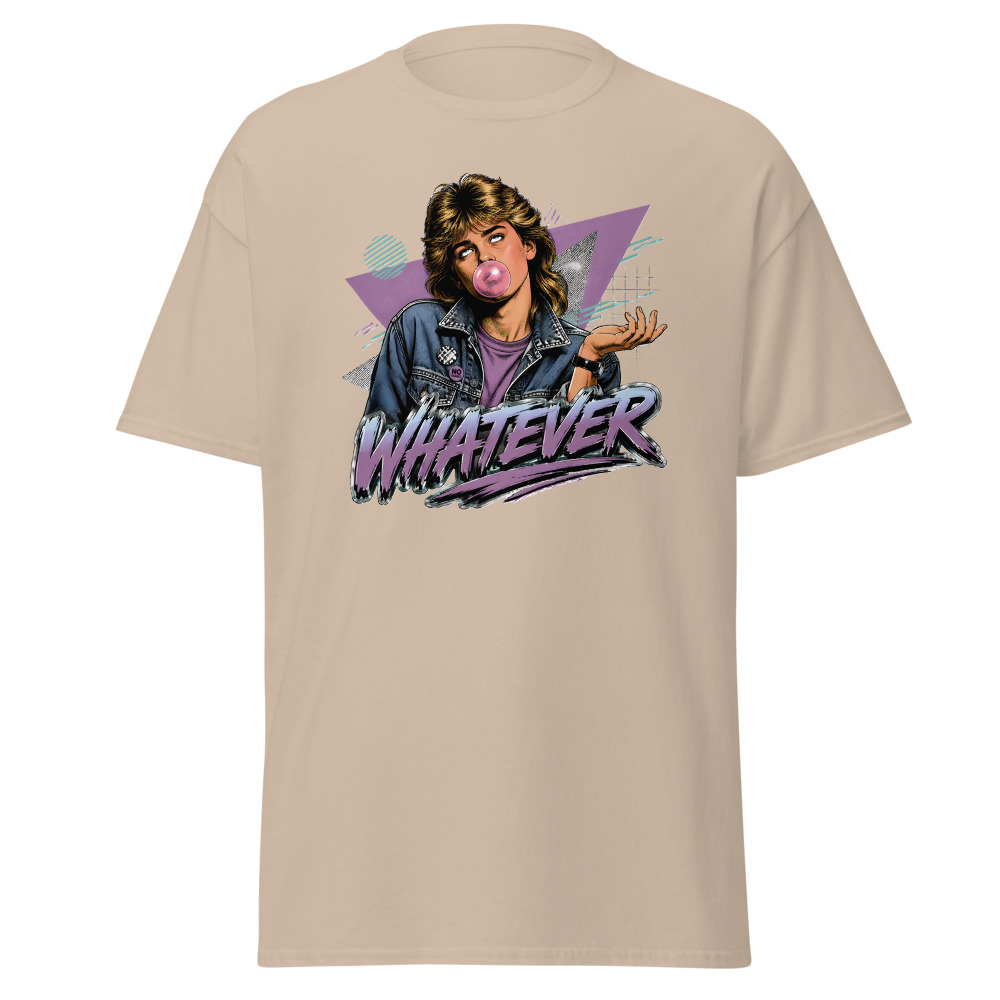 Funny 80s Teen T-Shirt | Whatever Retro 80s Slang Deadpan Tee - Image 12