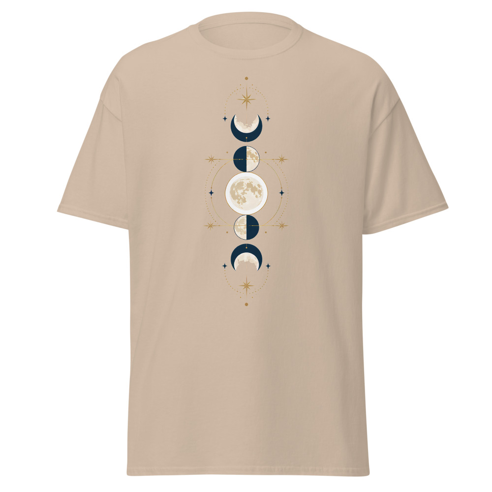 Celestial Moon Phases T-Shirt | Retro Lunar Alignment Diagram Tee - Image 13