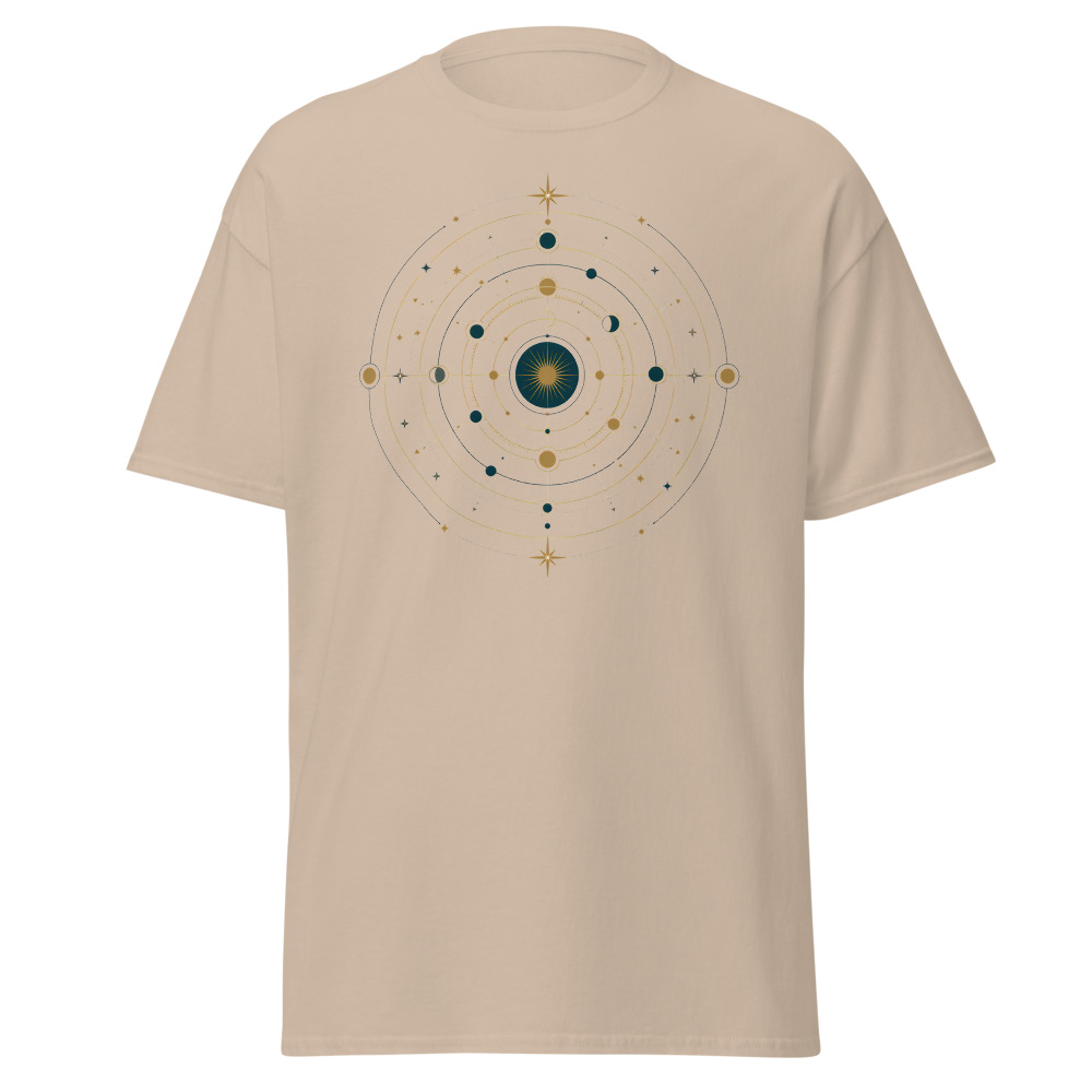 Celestial Astrolabe T-Shirt | Retro Constellation Orbit Diagram Tee - Image 13