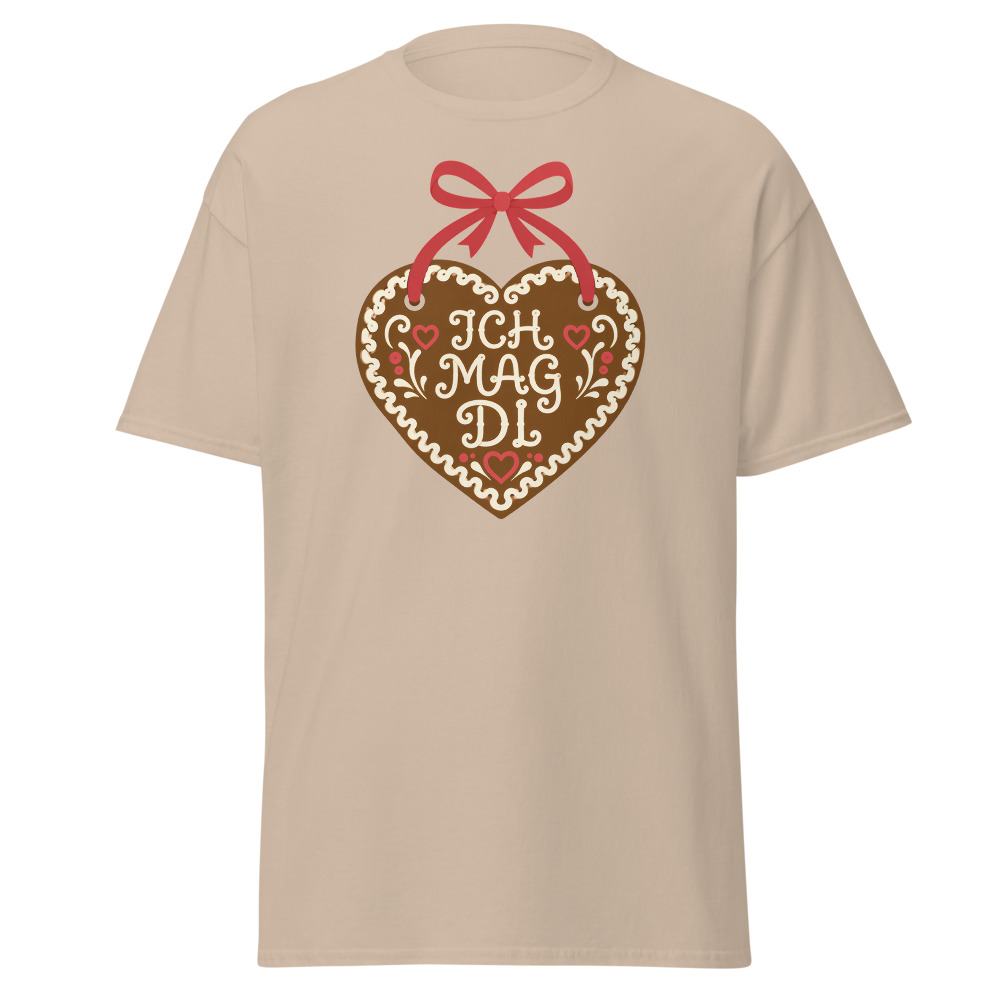 Retro Oktoberfest T-Shirt | Ich Mag Di Gingerbread Heart Folk Tee - Image 6