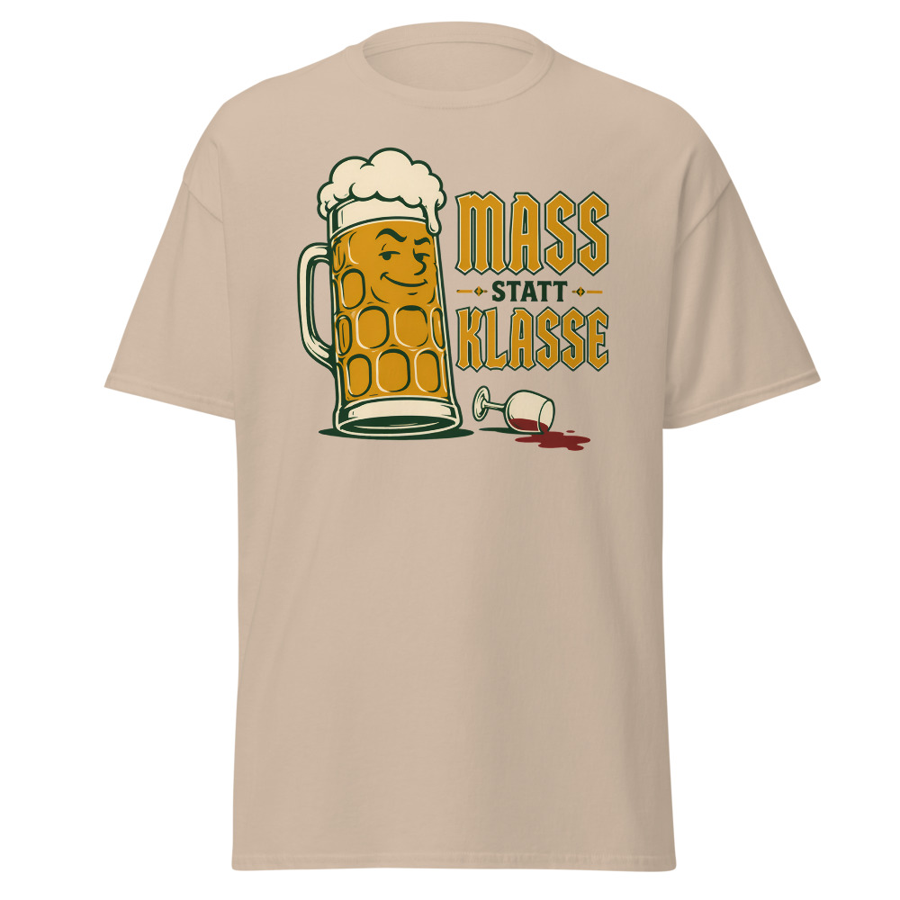 Vintage Oktoberfest T-Shirt | Mass Statt Klasse German Beer Pun Tee - Image 6