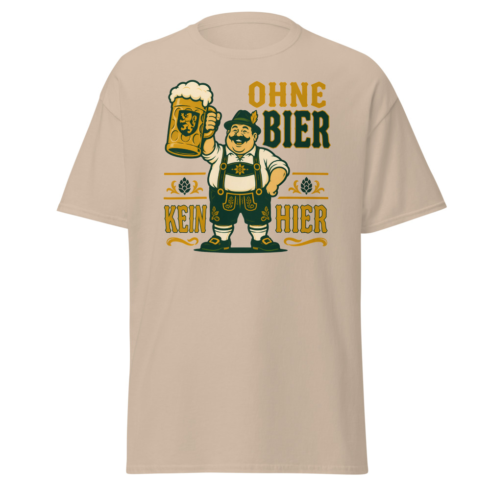 Retro Oktoberfest T-Shirt | Ohne Bier Kein Hier German Beer Fest Tee - Image 6