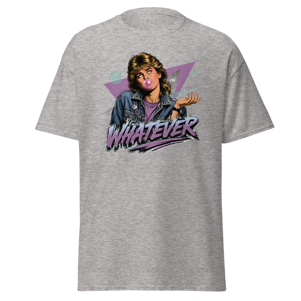 Funny 80s Teen T-Shirt | Whatever Retro 80s Slang Deadpan Tee - Image 13