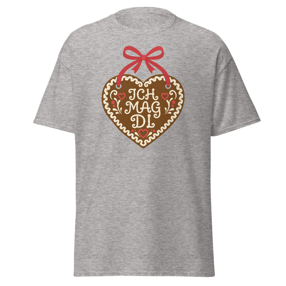 Retro Oktoberfest T-Shirt | Ich Mag Di Gingerbread Heart Folk Tee - Image 13