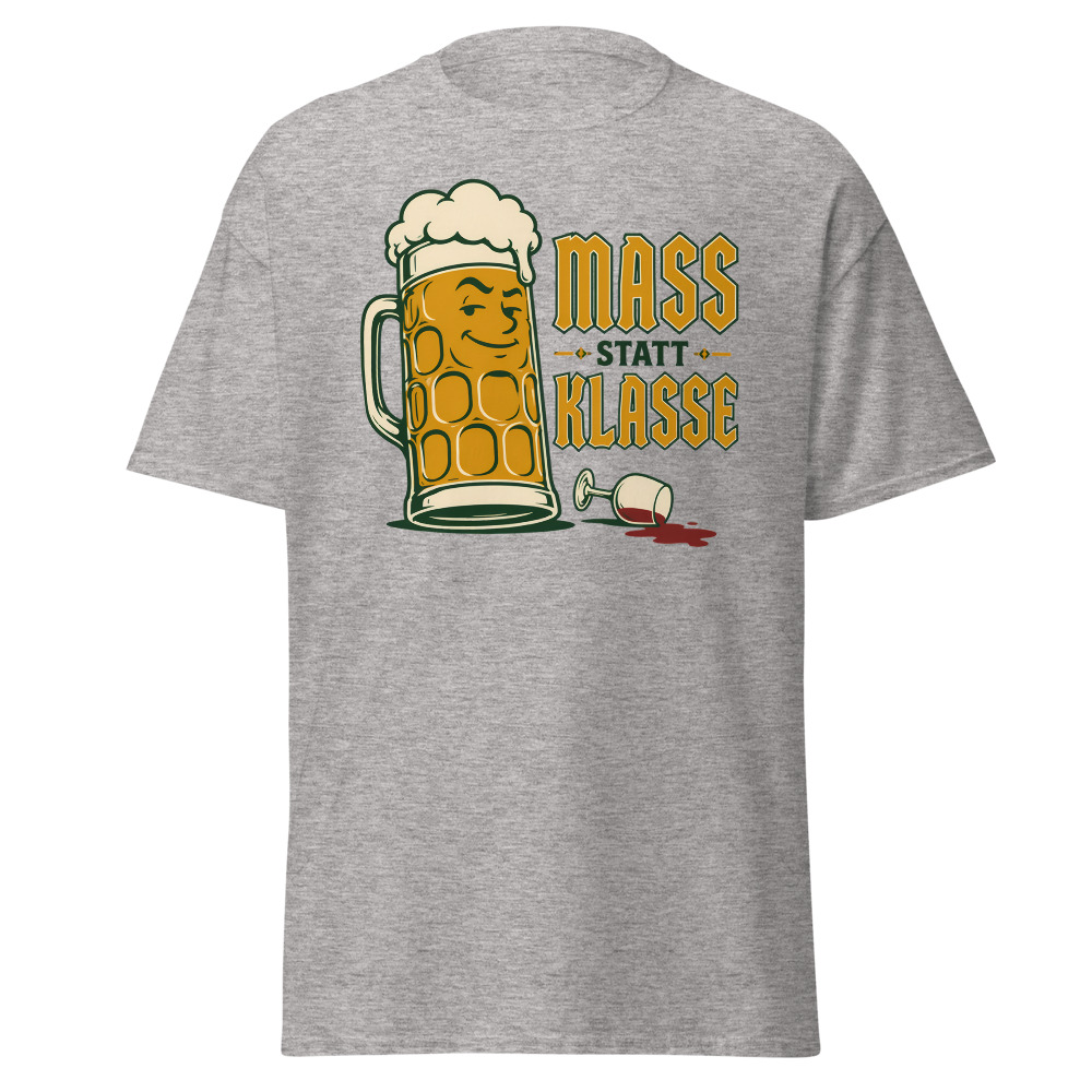 Vintage Oktoberfest T-Shirt | Mass Statt Klasse German Beer Pun Tee - Image 13