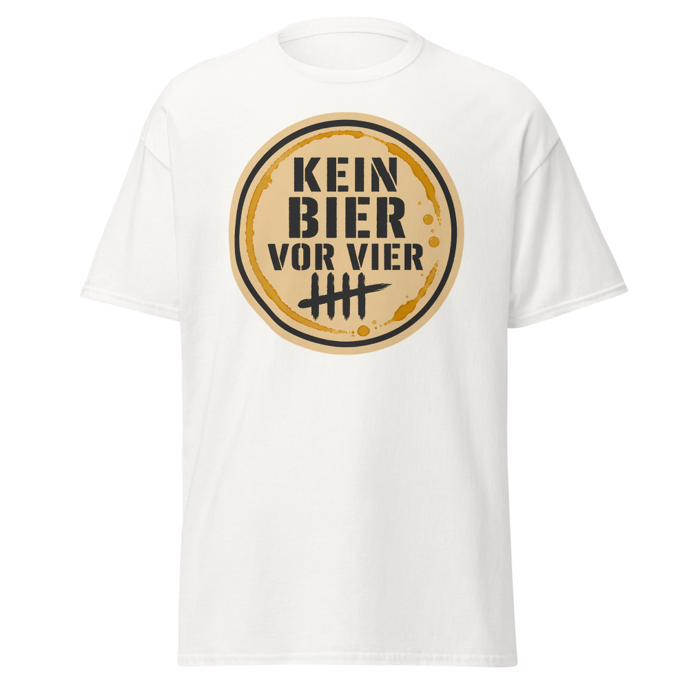 Retro Oktoberfest T-Shirt | Kein Bier Vor Vier German Beer Mat Tee - Image 2