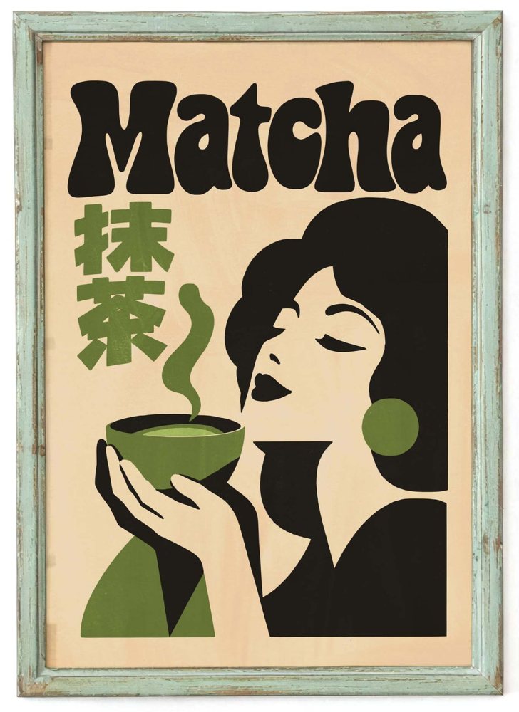 Matcha Tea Portrait Print