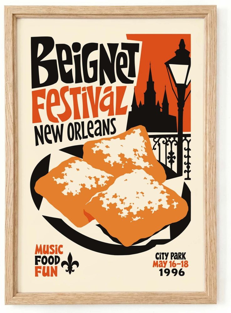 Beignet Festival New Orleans Poster