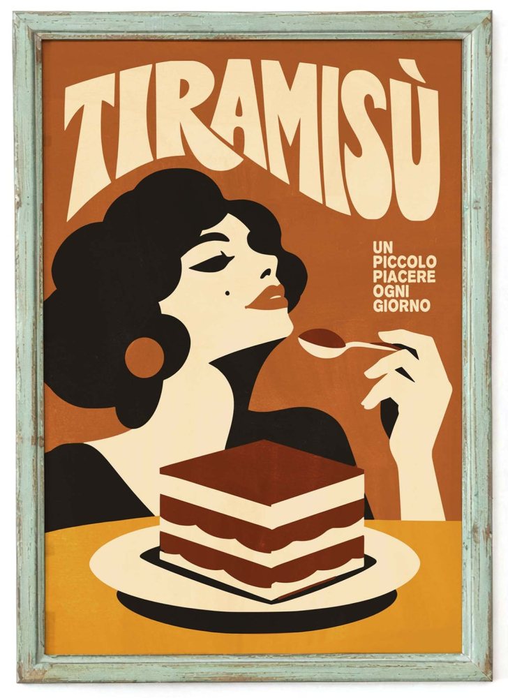 Tiramisu Dessert Wall Art