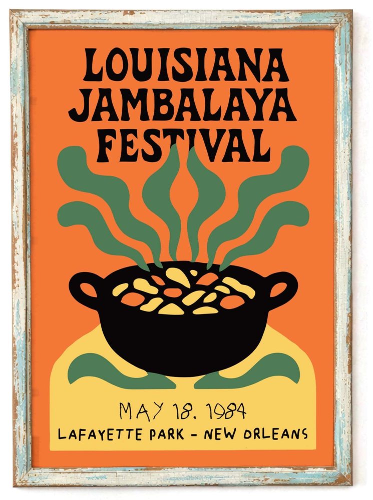 Louisiana Jambalaya Festival Poster