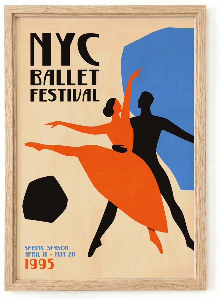 NYC Ballet Festival Poster Print