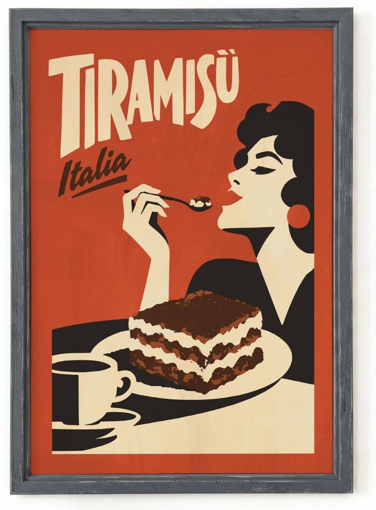 Italian Tiramisu Dessert Print