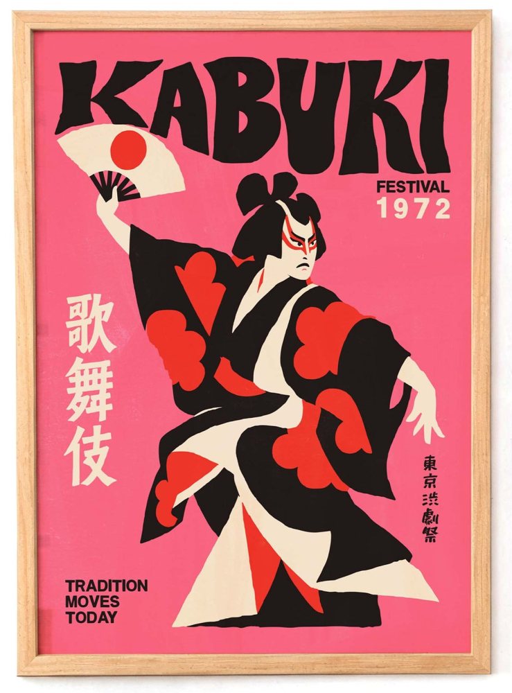Kabuki Japanese Dance Print
