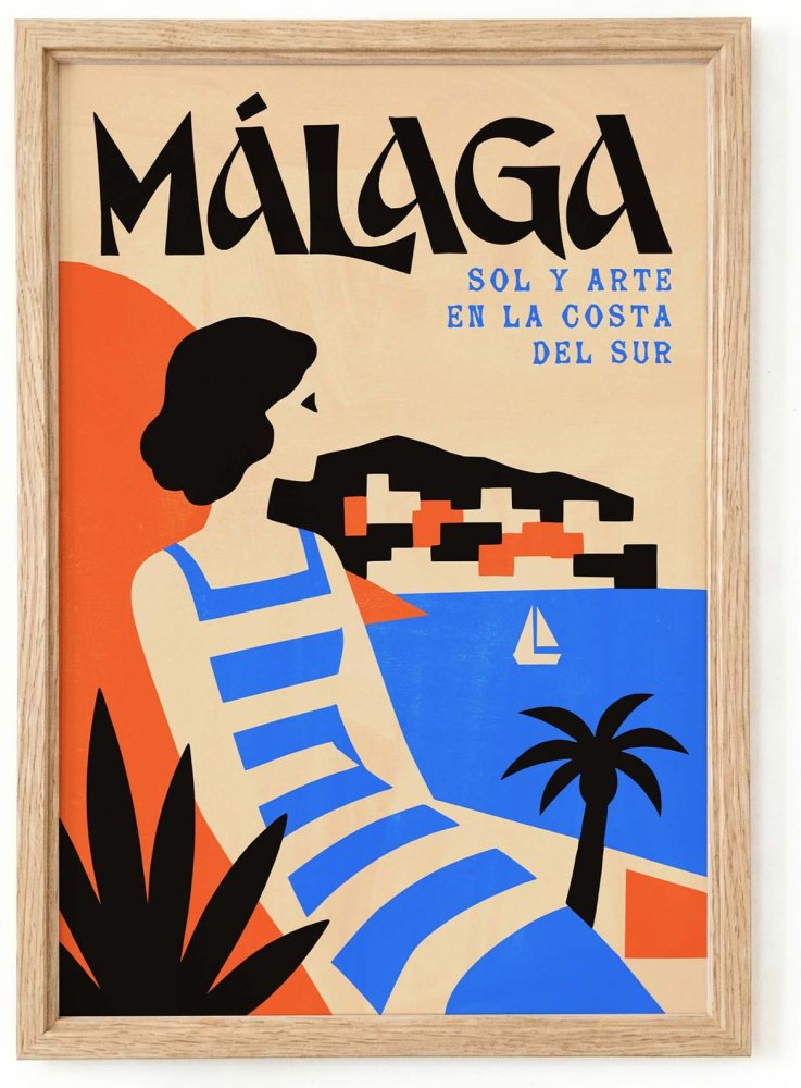 Malaga Spain Beach Wall Art