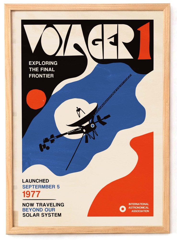 Voyager Space Exploration Poster