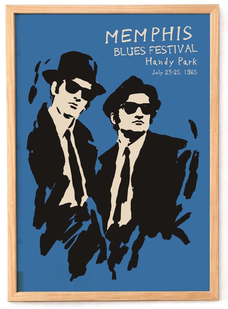 Memphis Blues Festival Poster Print