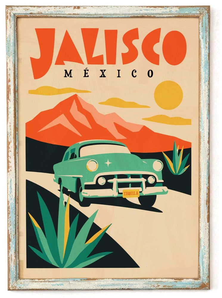 Jalisco Mexico Travel Poster Print