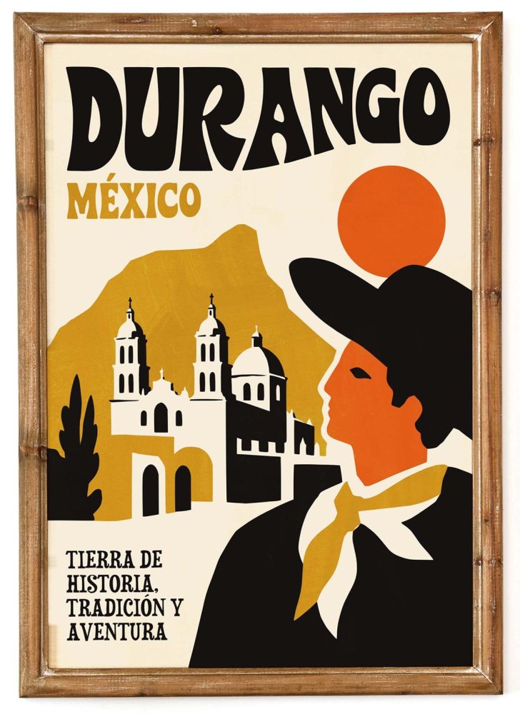 Durango Mexico Travel Poster Print