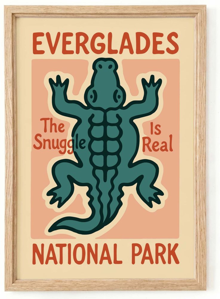 Everglades Alligator National Park Print