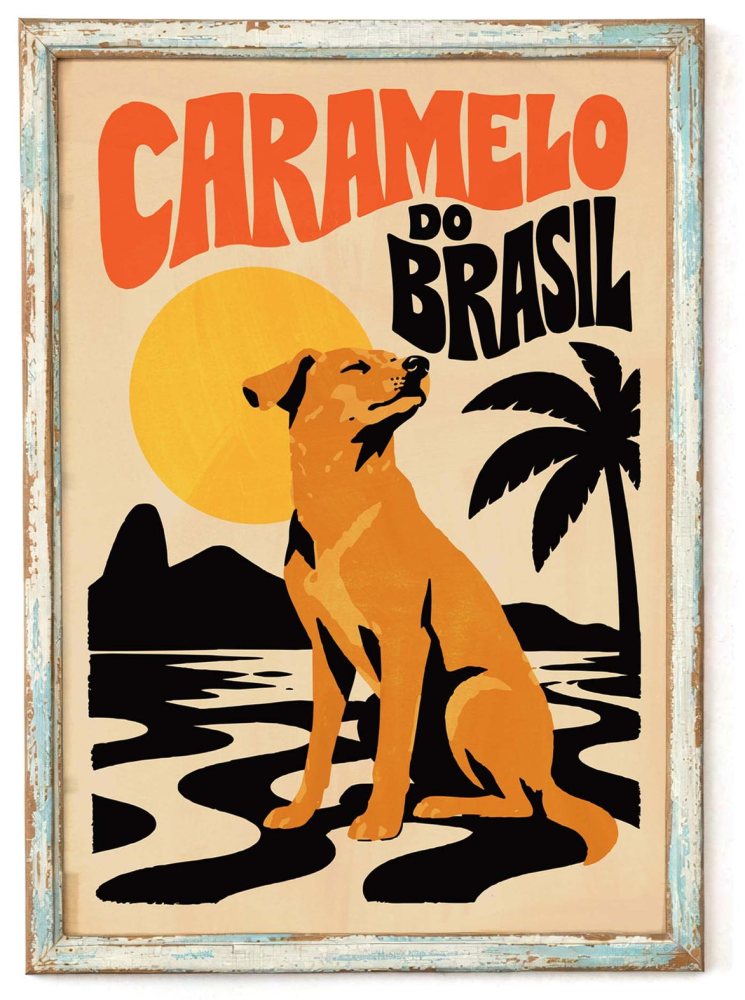 Caramelo Brazil Dog Poster Print