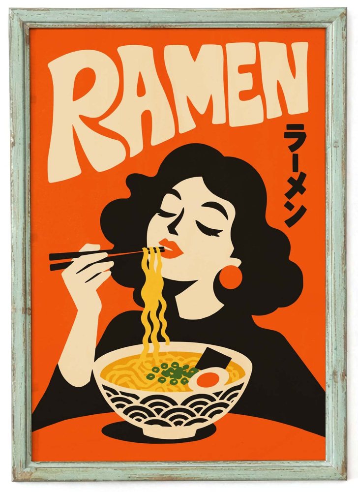 Ramen Japanese Food Poster Print