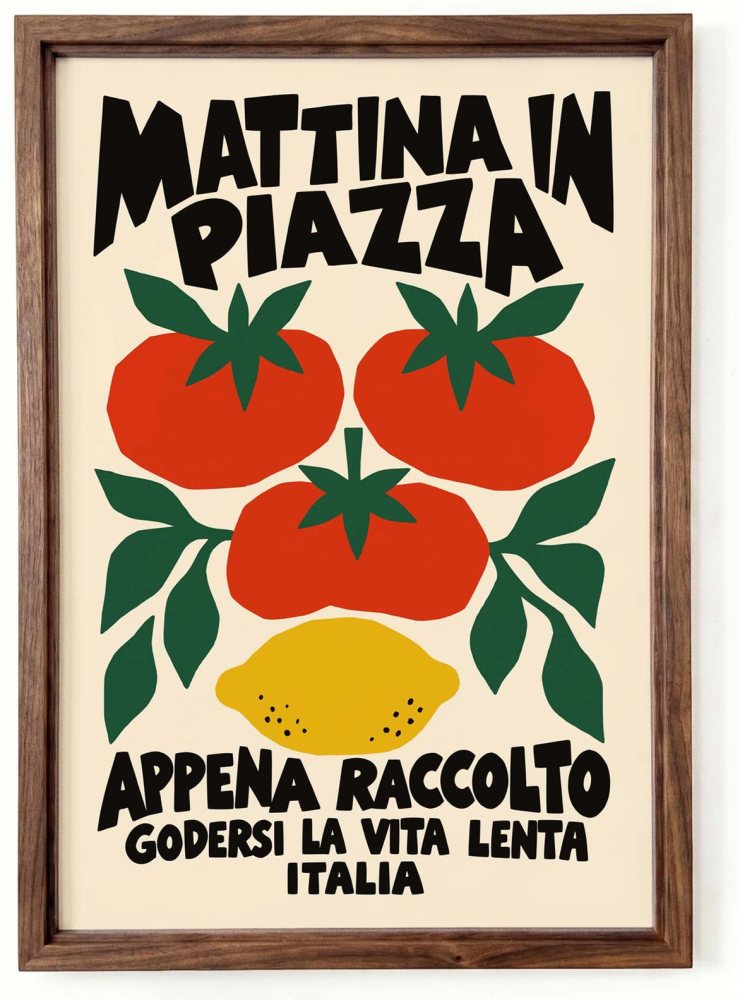 Italian Pizza Kitchen Wall Art