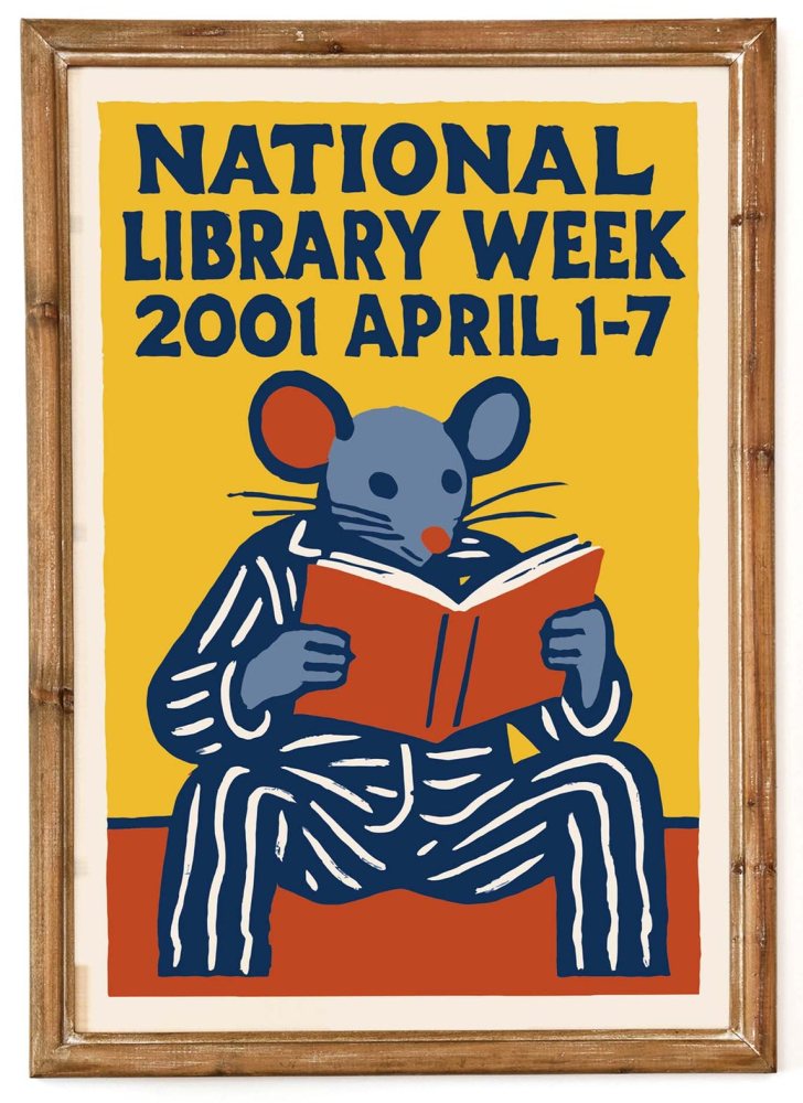 National Library Week Reading Poster