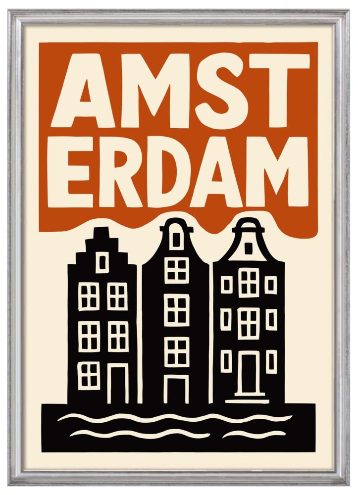 Amsterdam Canal Houses Poster