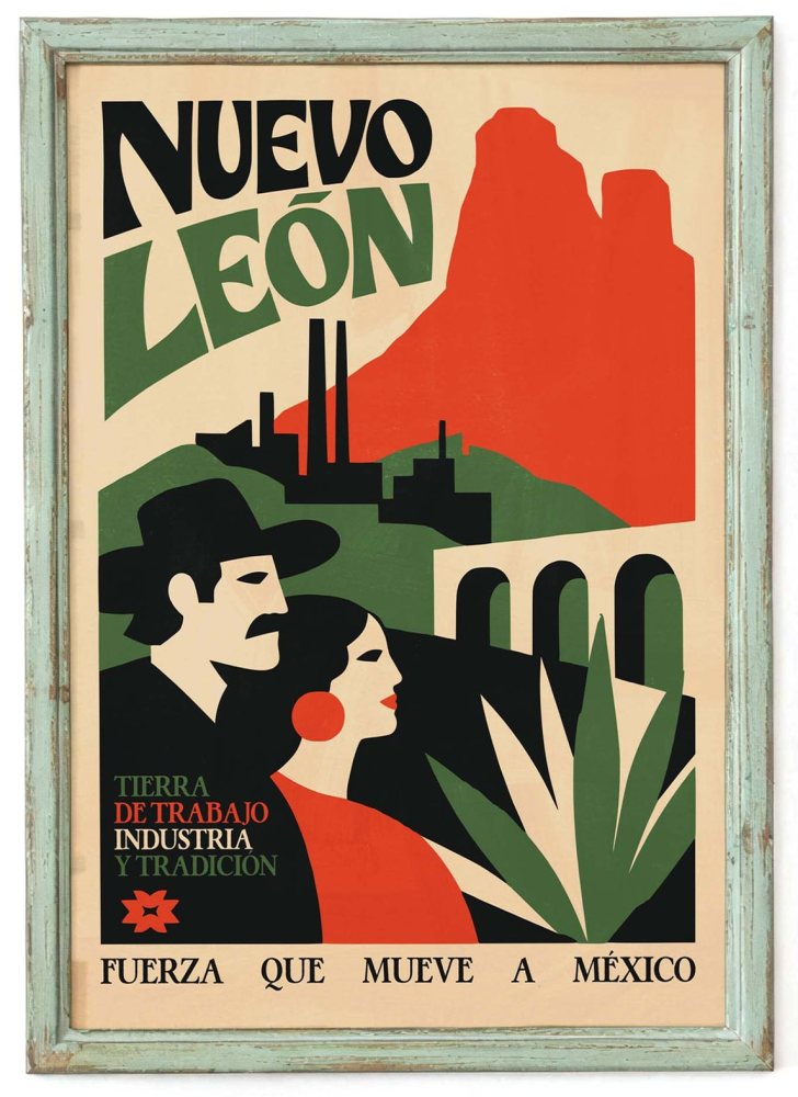 Nuevo Leon Mexico Travel Poster