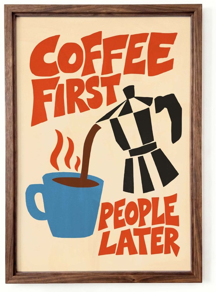 Coffee First Espresso Poster