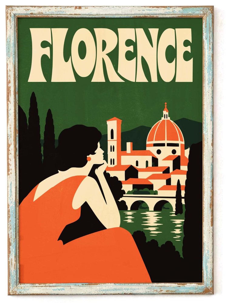 Florence Italy Travel Poster