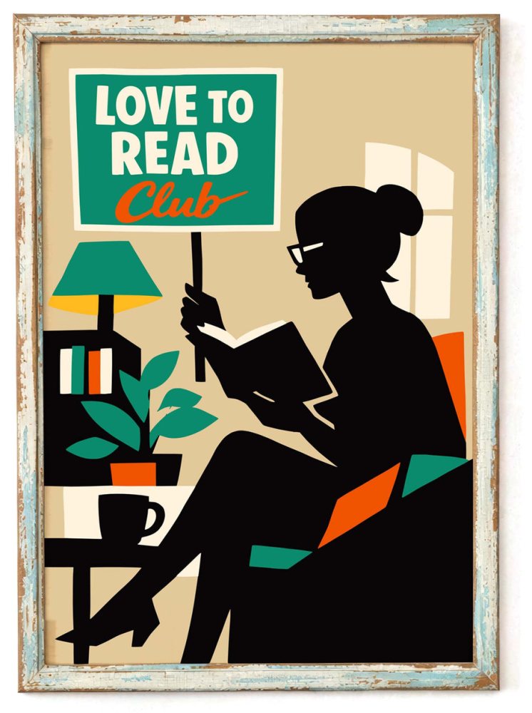 Reading Club Interior Poster