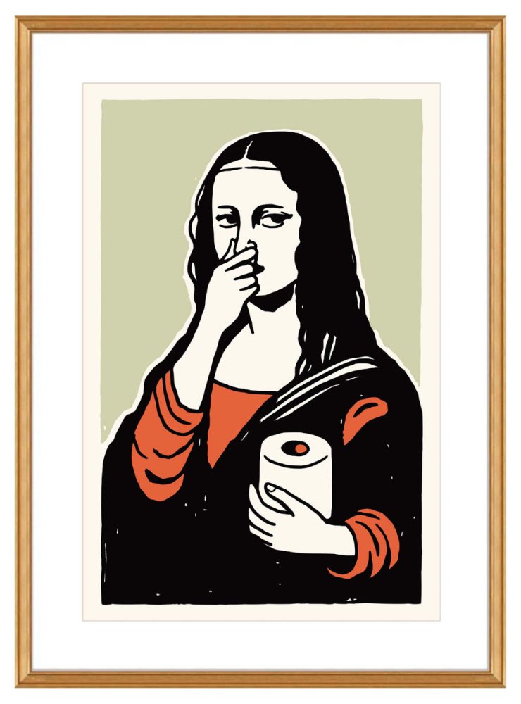 Mona Lisa Toilet Paper Poster