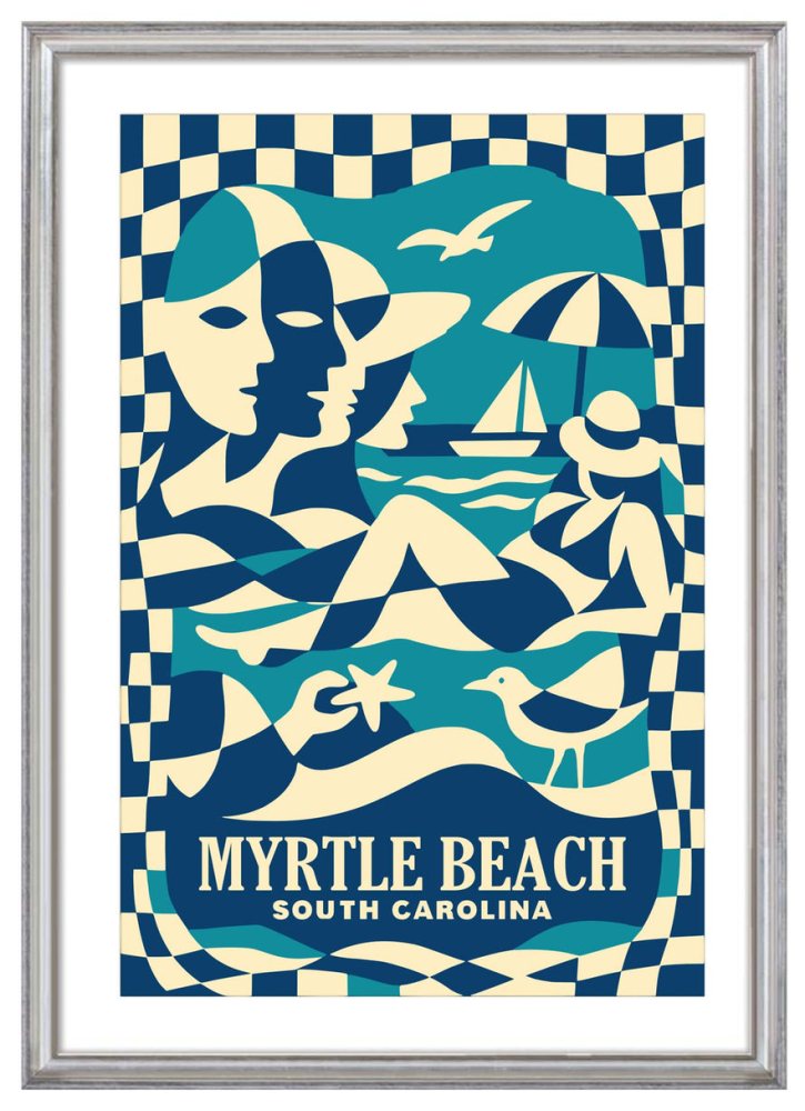 Myrtle Beach South Carolina Travel Poster