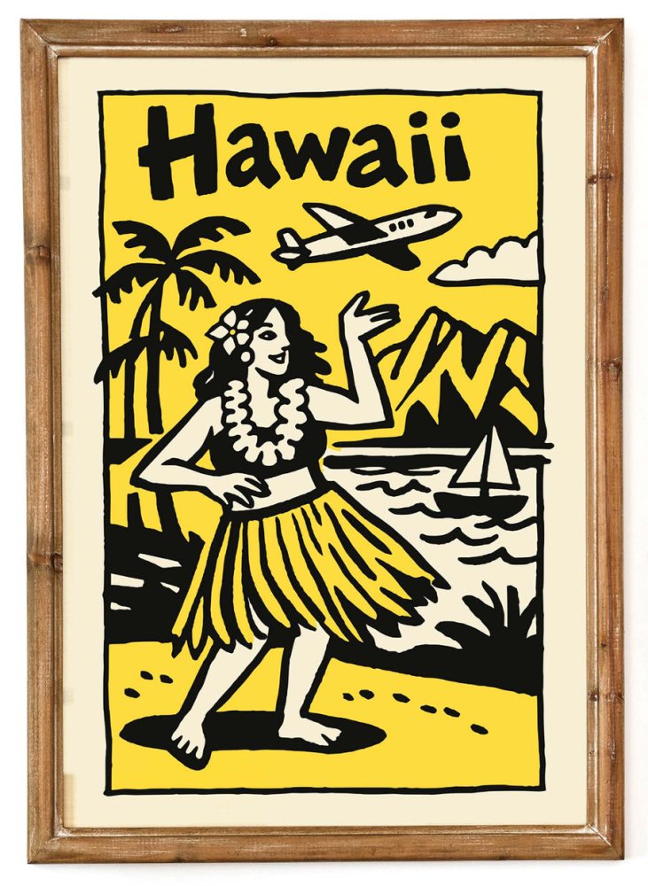Hawaii Hula Poster