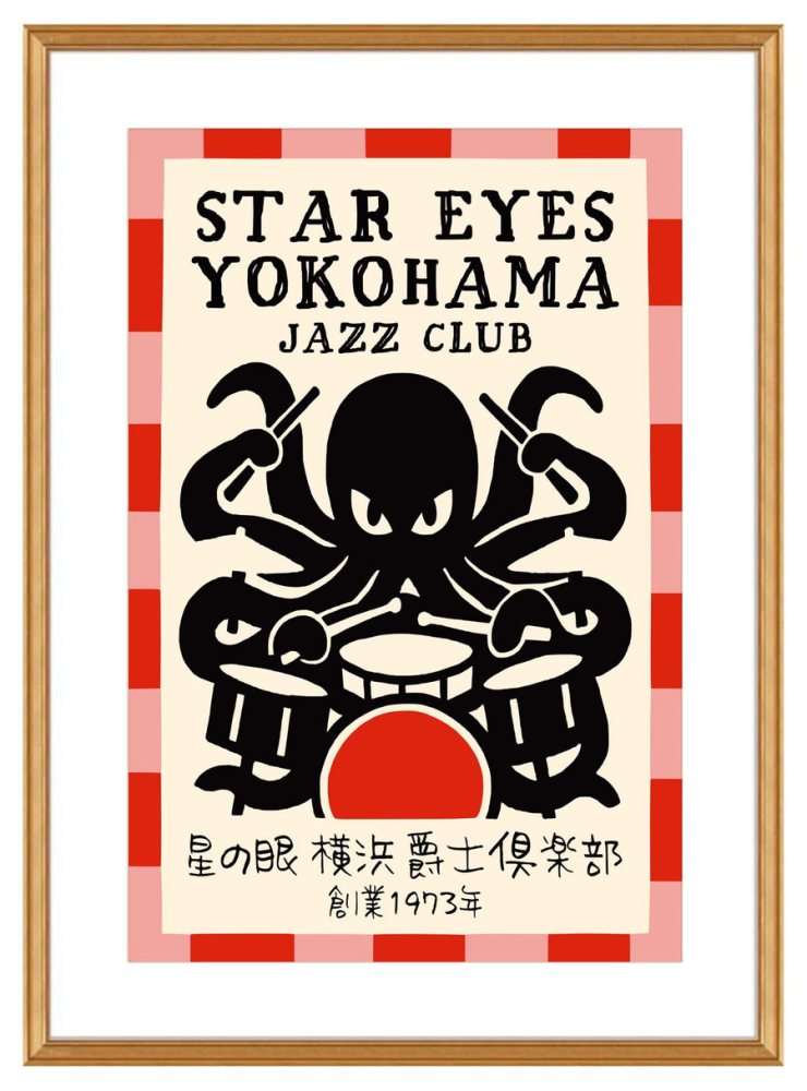 Star Eyes Yokohama Jazz Poster