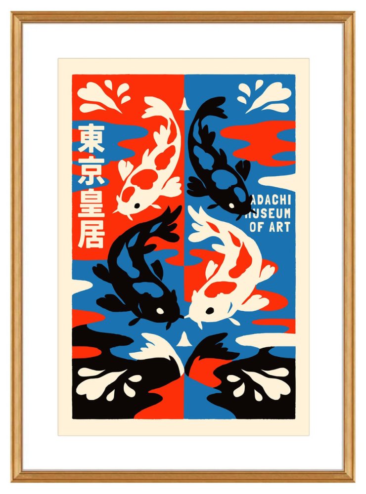 Tokyo Koi Pond Poster Wall Art
