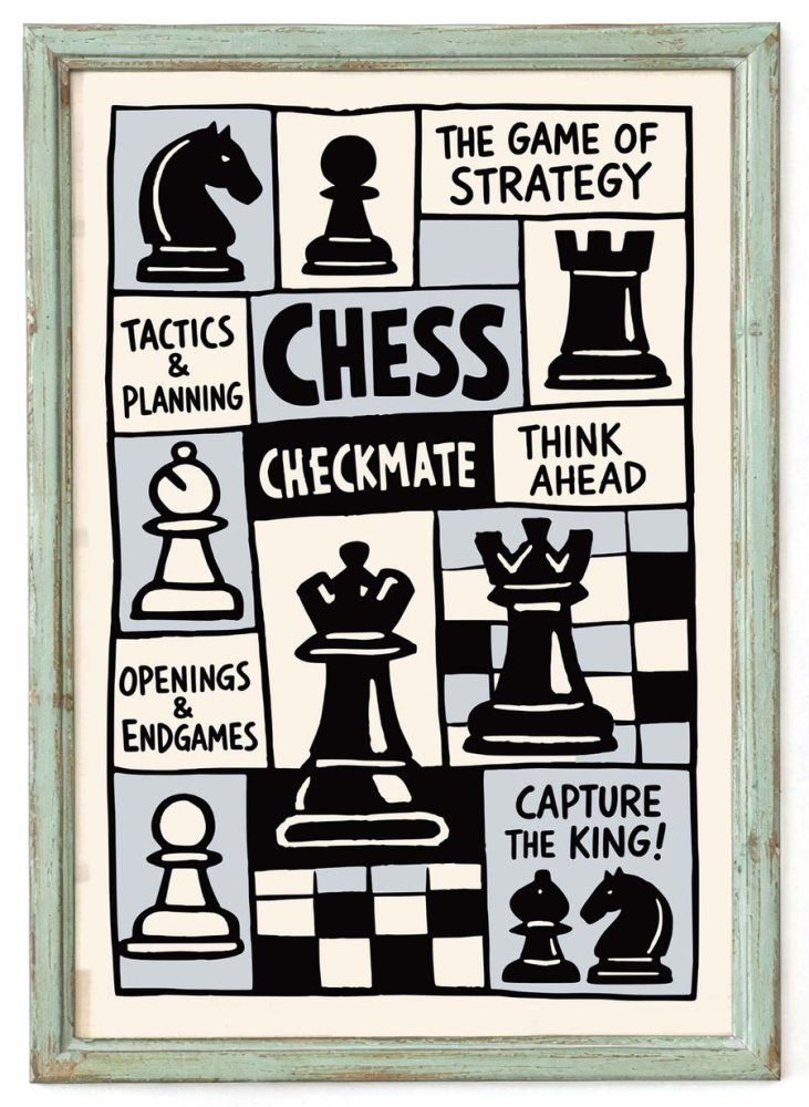 Chess Strategy Game Poster