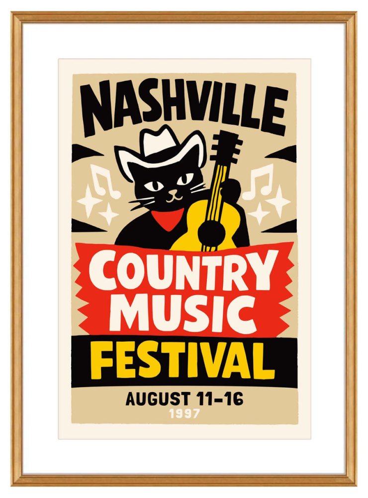 Nashville Vintage Country Festival Poster