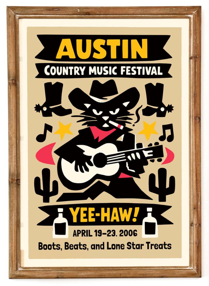 Austin Country Music Festival Poster